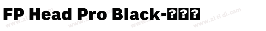 FP Head Pro Black字体转换 FP Head Pro Black字体转换